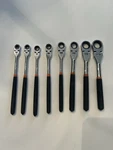 Matco Flex Head Ratcheting Wrenches Comfort Grip Handle 8PC Set Sae. Fixed Price $200.00.