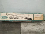 Vtg. Craftsman 0-150 Lb Torque Wrench 1/2" Sears 9-44641 W/ Chart (n.o.s.). Fixed Price $49.98.