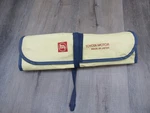 Vtg Toyota Motor Japan Oem Tool Kit Roll Bag - Pliers Lug Wrench Wheel Chock. Fixed Price $44.50.