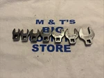 Vintage Snap-on Tools Usa 3/8" Drive Sae 7PC Open-end Crowfoot Wrench Set. Fixed Price $118.13.