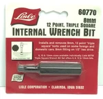 Lisle Tools #60770 12 Point Triple Square 8MM 1/2" Hex Internal Wrench Bit. Fixed Price $13.75.