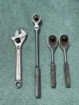 Proto Professional 5257 3/8" Drive Flex Head Ratchet 5249 Adjustable Wrench Lot. Fixed Price $75.00.