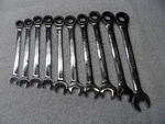 Gearwrench Full Polish Metric Mm Combination Ratcheting Set 10 Pcs (8-17). Fixed Price $85.93.