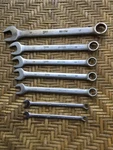 Vintage Popular Mechanics Cr-v Metric Combination Wrenches Set Of 7, 6MM-17MM. Fixed Price $19.97.