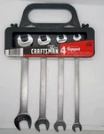 Nos Craftsman Tools Usa 44189 4PC Sae Low Profile Tappet Open-end Wrench Set. Fixed Price $134.99.
