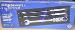Cornwell CRW3MSFB 3PC 120 Tooth Metric Flex Ratcheting Combination Wrench Set. Fixed Price $319.95.