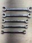 Vintage Craftsman Usa 5PC Metric Flare Nut Line Wrench Set -v-va- 9MM-21MM. Fixed Price $70.00.