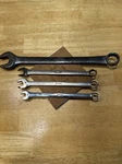 Snap-on Wrench Lot Sae And Metric- 4 Piece Vintage Underline Logo Oex Part #. Fixed Price $74.99.