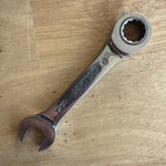 Matco Tools 7/16" Short Stubby Ratcheting Combination Wrench 12PT GRBS1414 Usa. Fixed Price $34.95.