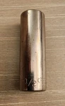 Craftsman 1/2" Deep Well Socket 6 Point 1/4" Drive Inverted G2 43589. Fixed Price $9.50.