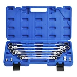 Flex-head Extra Long Ratcheting Wrenches Double Box End Set, 4 Adapters. Fixed Price $59.18.