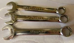 Snap-on 3PC Sae 6PT Flank Drive Midget Combination Wrench Set #OXI10S-OXI12S. Fixed Price $59.00.