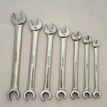 Vintage Snap-on 7 Piece Open End Flare Nut Wrench Rxs 10 Through 22. Fixed Price $175.00.