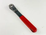 Vintage Leytool Ratchet Spanner Wrench British Made Patent Red Handle 6". Fixed Price $22.79.