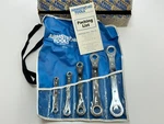 Nos Armstrong Tools Usa 27-608 5PC Sae 1/4"-7/8 Ratcheting Box End Wrench Set. Fixed Price $218.49.