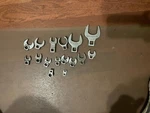 Various Sizes Usa Brands Crowfoot Open End Wrenches Bonney, Proto, Armstrong,kal. Fixed Price $29.99.