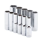 Husky 635 079 1/2 In. Drive Sae Deep Socket Set (11-PIECE). Fixed Price $29.37.