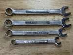 LOT/4 Vintage Craftsman Usa Wrenchs & Combination Open End (5/16-3/8-7/16-11MM). Fixed Price $19.99.