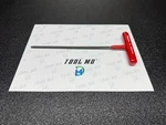 Snap-on Tools Usa New 3/16 Sae T-shaped Ball Hex Wrench AWBCG1612. Fixed Price $39.95.