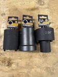 Set Of 3 Evercraft Spindle Nut Sockets 1/2" Drive Brand New 776-9026-9027-9180. Fixed Price $54.99.