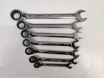 Craftsman Usa 7-PC Metric Reversible Ratcheting Wrench Set 42407 8-18MM. Fixed Price $170.00.