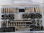 94PC Duralast Mix Socket Wrench Set 1/4" & 3/8" Dr., Sae/metric Plastic Box Exc!. Fixed Price $84.77.