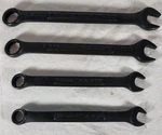 Craftsman Industrial Usa Black Oxide 4 Piece Wrench Set Sae Rare Euc. Fixed Price $75.00.