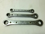 Vintage Mac Tools Sae Ratcheting Wrench Set RBW-20 RBW-15 RBW-10 3/8 11/16". Fixed Price $29.98.