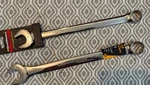 Gearwrench And 1-1/16 Polished Chrome Fixed Long End Wrenches 12 Point. Fixed Price $34.00.