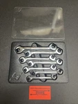 Snap On Tools SVSM807A Metric Flank Drive 4WAY Angle Head Open End Wrench Set. Fixed Price $230.00.