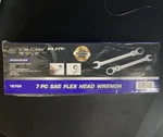 Stark Usa Elite 7 Pc Flex Head Ratcheting Chrome-vanadium Wrench Set. Fixed Price $45.00.