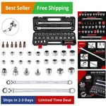 33 Pcs Flex Head Ratcheting Wrench Set, Metric 72-TOOTH 8-22MM Extra Lo.... Fixed Price $88.87.