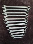 Vintage Blackhawk 12PC Sae Combination Wrench Set Made Usa. Fixed Price $175.00.