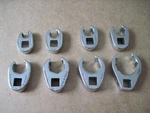 (qty 8) Snap-on Crowfoot Mixed Set 3/8" Drive Sockets To 3/4" + 1". Fixed Price $129.95.