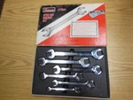 Vintage, Snap-on, 6 Piece Metric Open End Wrench Set. Fixed Price $190.00.