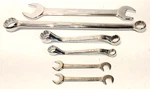6 Pc Lot Vintage Armstrong Armaloy Polished Chrome Sae Wrenches 3/8" To 7/8" Usa. Fixed Price $47.49.