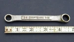 Vtg Craftsman 43863 -vv- Double Box End Wrench 3/8" 7/16", 4-1/2" Length, Usa. Fixed Price $12.50.
