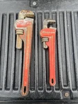 Snap On Tools 2PC 10 Inch & 14 Pipe Wrenches. Fixed Price $120.00.