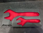 Foam Only Snap Tools ADHW702K2F 2PC 12 & 8 Inch Wide Mouth Adjustable Set. Fixed Price $25.00.