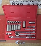 Snap-on 22PC Sae 3/8 Drive 6PT General Service Socket Set 222AFSP Vintage. Fixed Price $329.95.