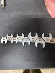 Proto Tools Usa 9PC Sae 3/8" Drive Crowfoot Set, 7/8". Fixed Price $50.00.