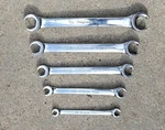 Snap On Rxf 5PC Sae - Chrome Double End Flare Nut Wrench Set. Fixed Price $150.00.