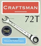 Craftsman 1/2" 12 Point Sae Ratcheting Combination Wrench CMMT42563 Chrome. Fixed Price $16.98.
