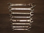 Vintage Napa / New Britain Ndm Series Metric Wrench Lot Of 8 Usa. Fixed Price $35.00.