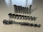 Kobalt First Generation 3/8 Ratchet With Sae Socket Sets By Williams Snap. Fixed Price $180.00.