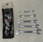 Vintage Craftsman Vv Series Usa Standard 5 Pc. Open End Wrench Set W/ Pouch. Fixed Price $32.00.