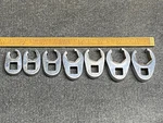 Snap-on 207SFRH Pc 3/8" 6 Pt Sae Flank Drive Flare Nut Crowfoot Wrench Set. Fixed Price $134.99.