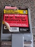 Nos Sears Craftsman 18PC Deep Socket Set Metric Sae 6 Point 3/8 Drive 34551 Usa. Fixed Price $65.00.