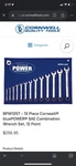 Cornwell BPW13ST Piece Combination Wrench Set Chrome Vanadium Steel New. Fixed Price $200.00.