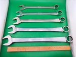 Lot Of 5 Snap-on 3/4 Combo Wrench Set 12PT.USA OEX32 OEX30 OEX28 OEX26 OEX24. Fixed Price $139.95.
